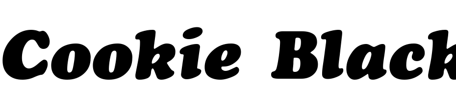 Cookie Black Italic Font Download Free